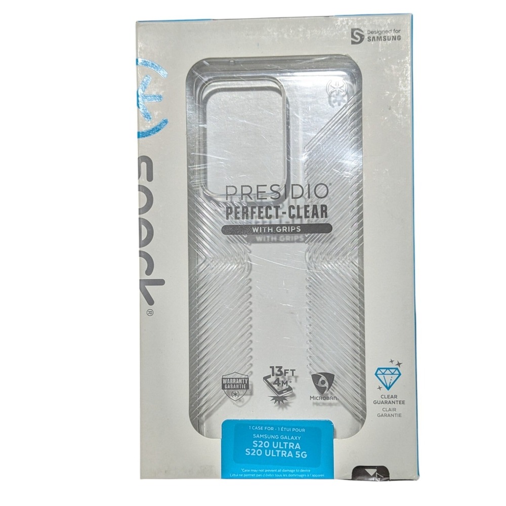 F1. Speck Presidio Perfect Clear Grip Samsung Galaxy S20 / 5G Clear